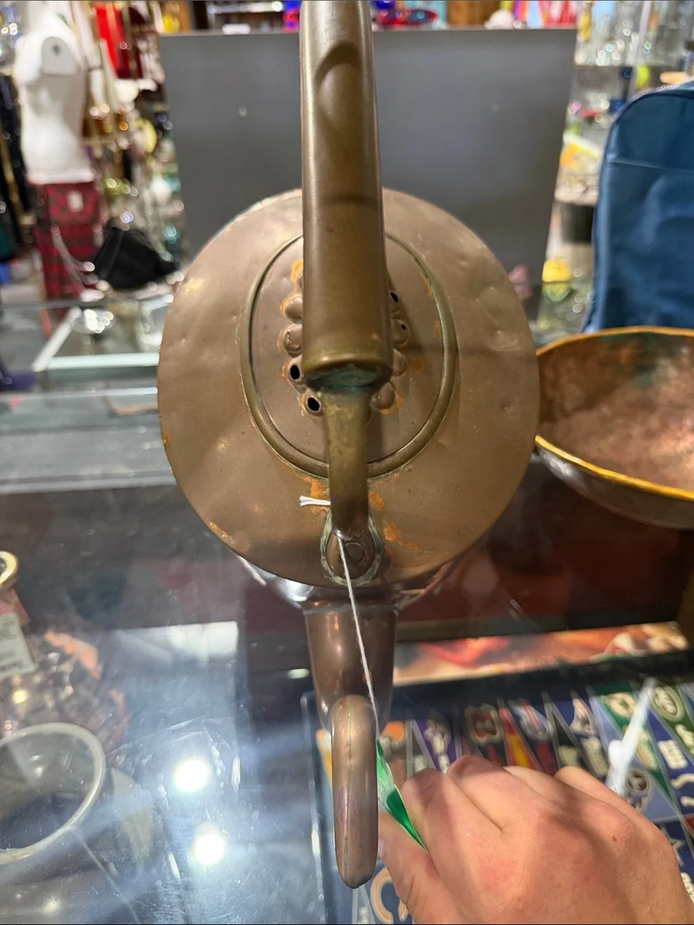 Copper Finish Vintage-Style Teapot - Brown